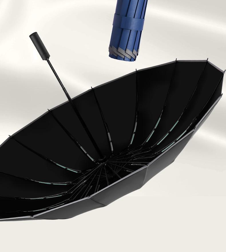 32-Rib Double-Bone Automatic Sun & Rain Car Umbrella - Customizable Folding Sun Protection & Gift