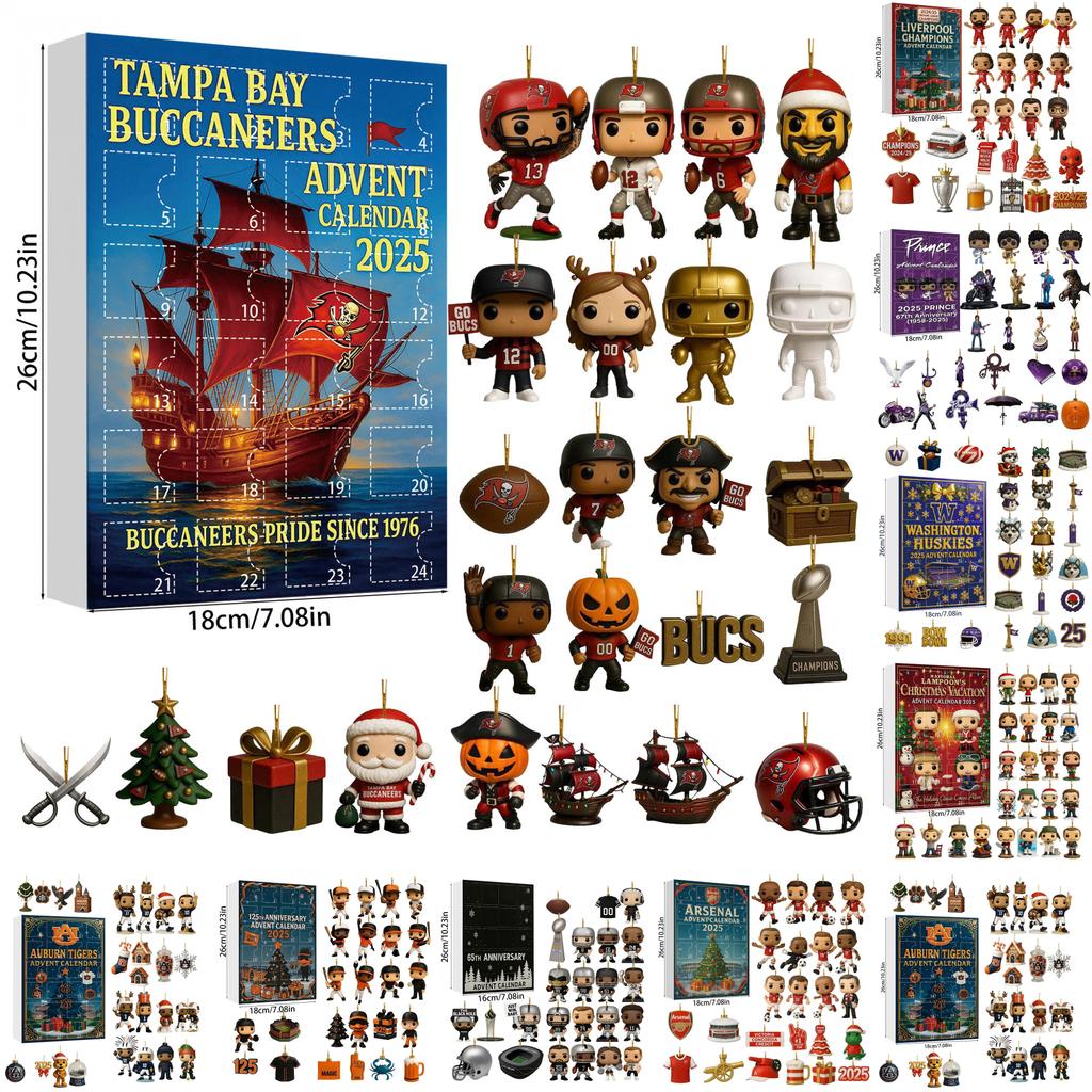 Arsenal Liverpool Calcio Acrilico Natale Scatola Cieca Ornamento Albero Con Personaggi dei Cartoni Animati Per Decorazioni Festive