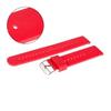 Pacific Silicone Strap 18 U27 Red Silver Buckle