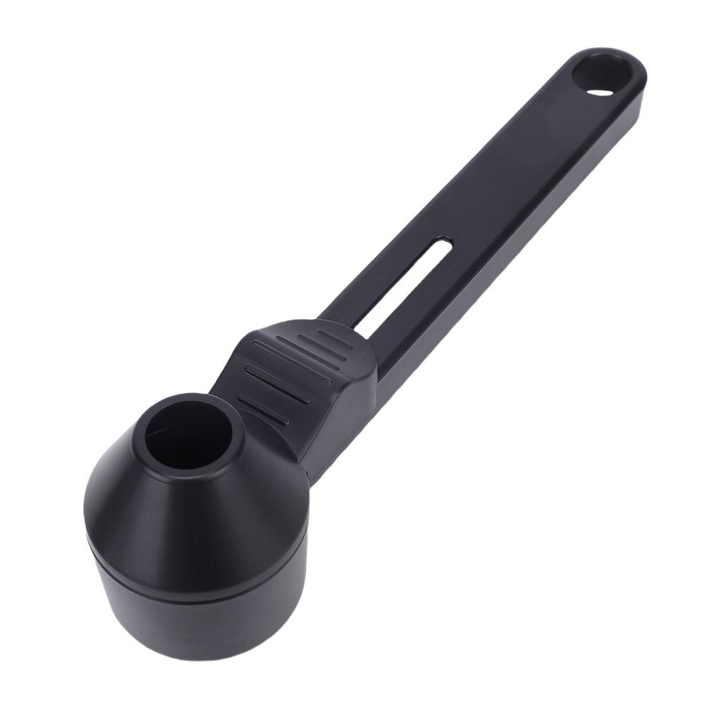 2PCS Set Spill-Free Coffee Measuring Spoons Black Color Scoop Funnel Coffee Scoop Funnels  Coffee