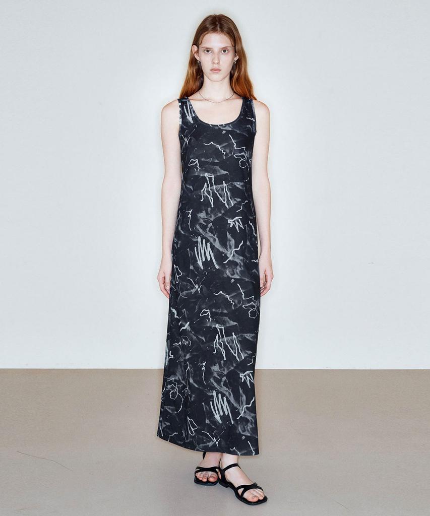 Ssikeoseun Drawing Sleeveless Dress_Black