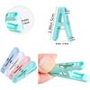 56 Pcs Colorful Clothesp, 4 Colors Spring Clips (2 Inch) Small Clothes Pin with Black Storage Bag - for Laundry, Drying Clothes, Home Use