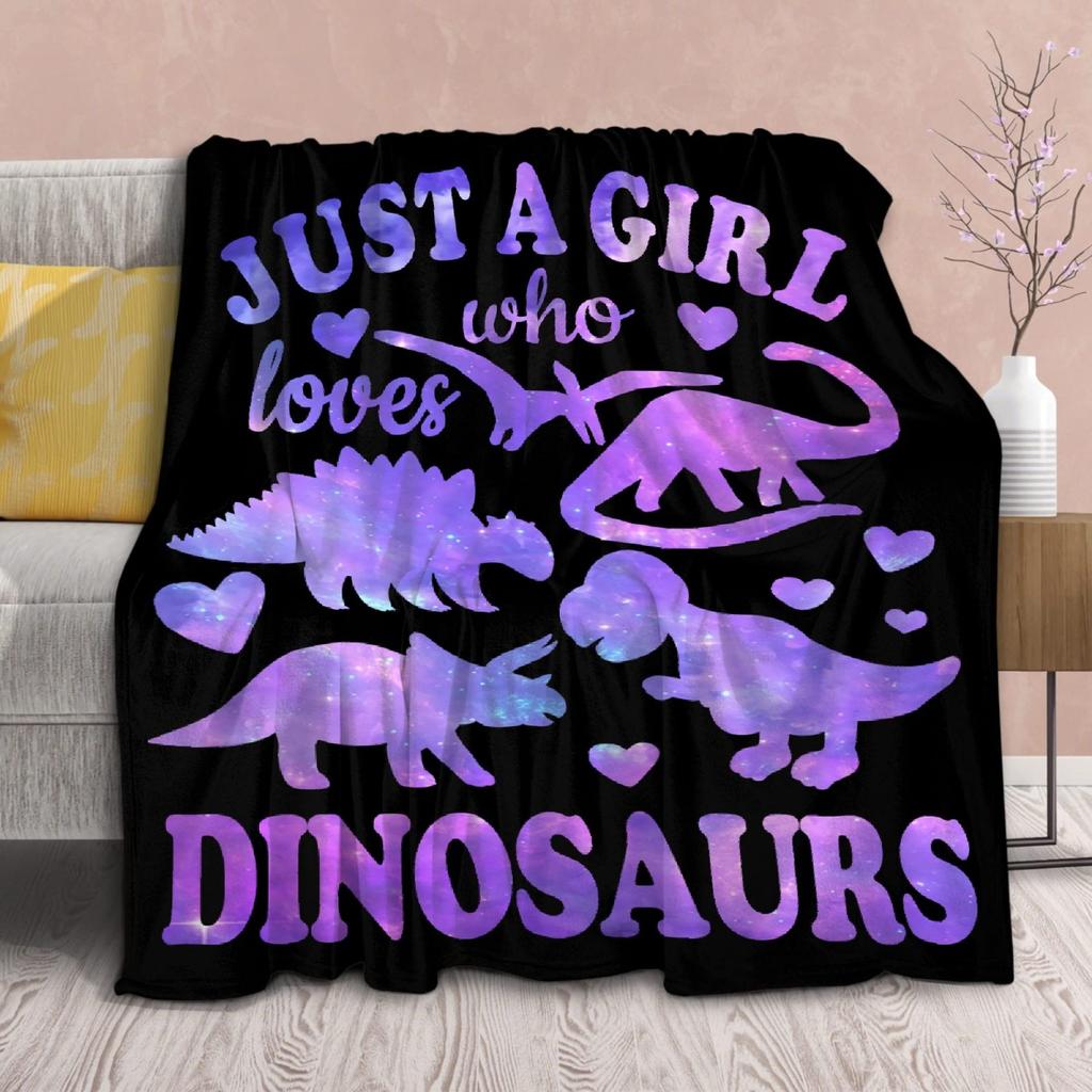Black-themed cartoon animals Printed Blanket for Sofa Bed Travel Camping Living Room Office Conditioning Blanket