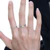 Sun Moon Tonghui Couple Ring Men's and Women's Ins Niche Design High Fashion Personality Living Ring Birthday Gift