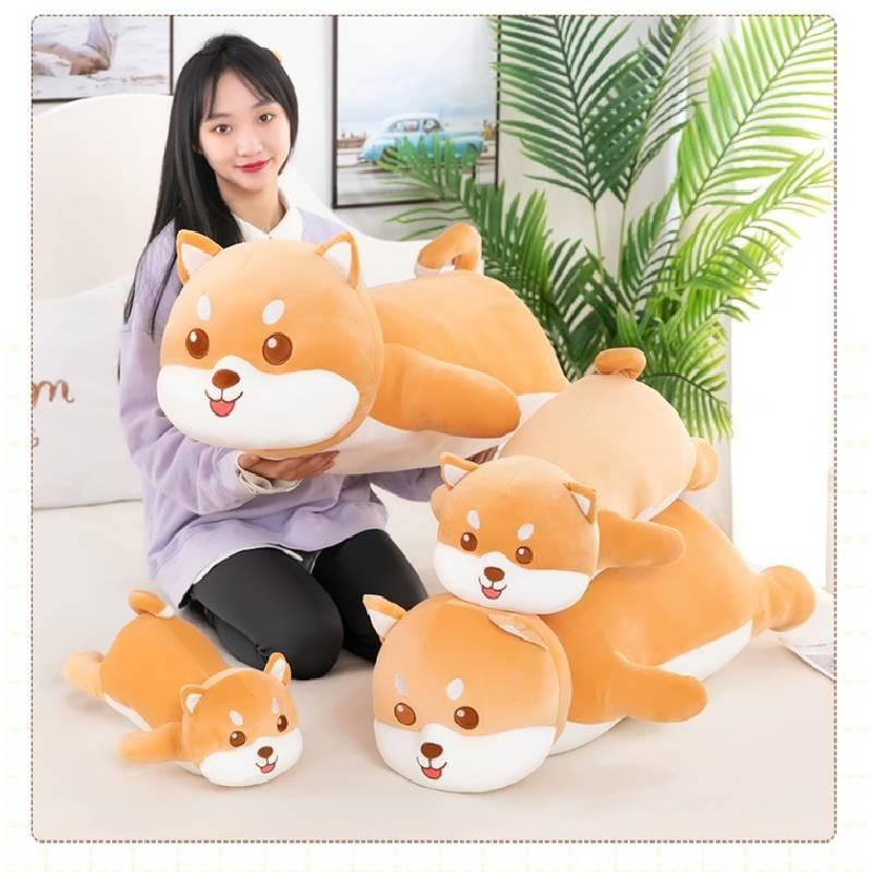 Japanese Akita Dog Plush Toy Stuffed Animal Doll Home Decoration Kids Gifts