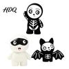 Natural Latex Puppy Teething Toys Skeleton Dog Toy Halloween Squeaky Chew Mummy Safe Odorless Pet for Chewing Bat Shapes Interactive Toy Aggressive