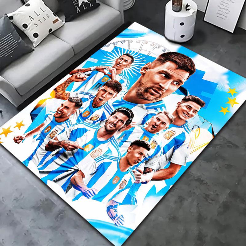 Argentina National Football Team Carpet Rug for Living Room Bedroom Home Sofa Decoration,Kids play Non-slip Floor Mat