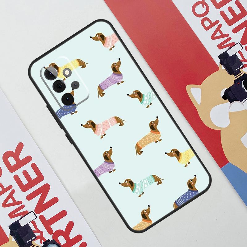 Cute Dachshund Dog Hot Case For Samsung Galaxy A06 A16 A36 A56 A55 A35 A33 A53 A13 A23 A17 A54 A34 A14 A52 A32 A15