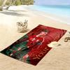 Custom NameFootball Player Beach Towel Soft Microfiber Summer Towel Quick Dry Absorbent Towel for Beach Swimming Pool Travel