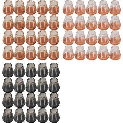 20pcs Furniture Feet Covers Noise Reducing Chair Socks Protective Chair Leg Tips Not Slip Glides Set for Wood Floor
