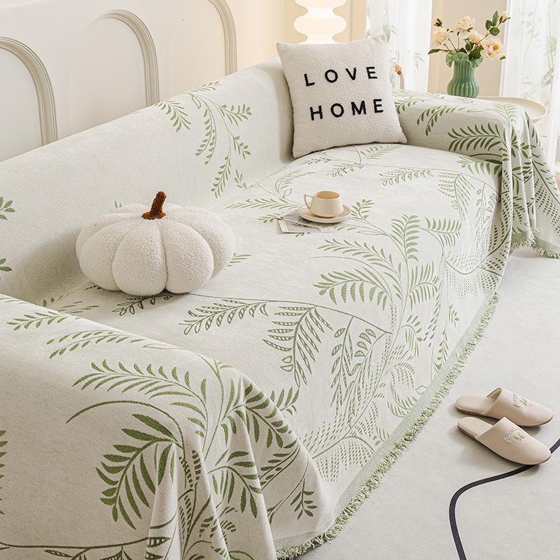 Fontanesia Chenille Sofa Towel Four Seasons Universal All-Inclusive Sofa Cover Dust Cover One-Piece Sofa Cover Cloth Anti-Scratching