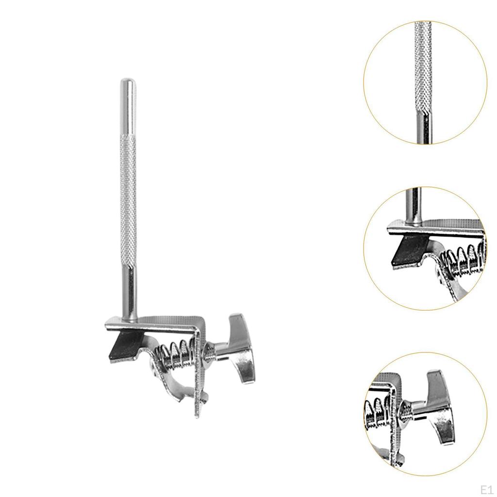 Držák na cowbell k basovému bubnu, příslušenství pro pevné ráfky, stojan na cowbelly, držák na cowbell