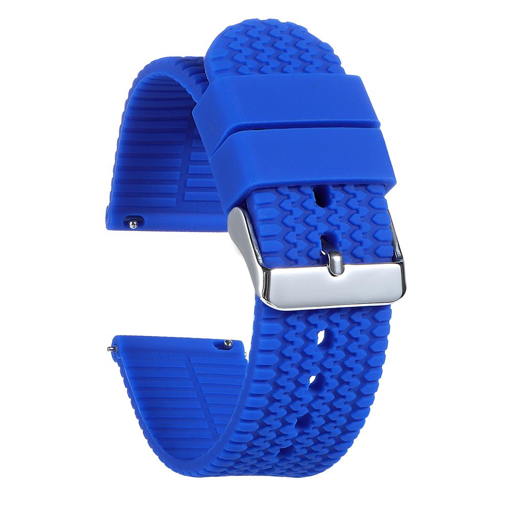 18mm 20mm 22mm 24mm Soft Rubber Strap Silicone Watch Band for Seiko for Rolex Bracelet Quick Release Sport Replacement Wristband