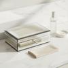 Glass Jewelry Box Luxury Multi-Layer Organizer Dustproof