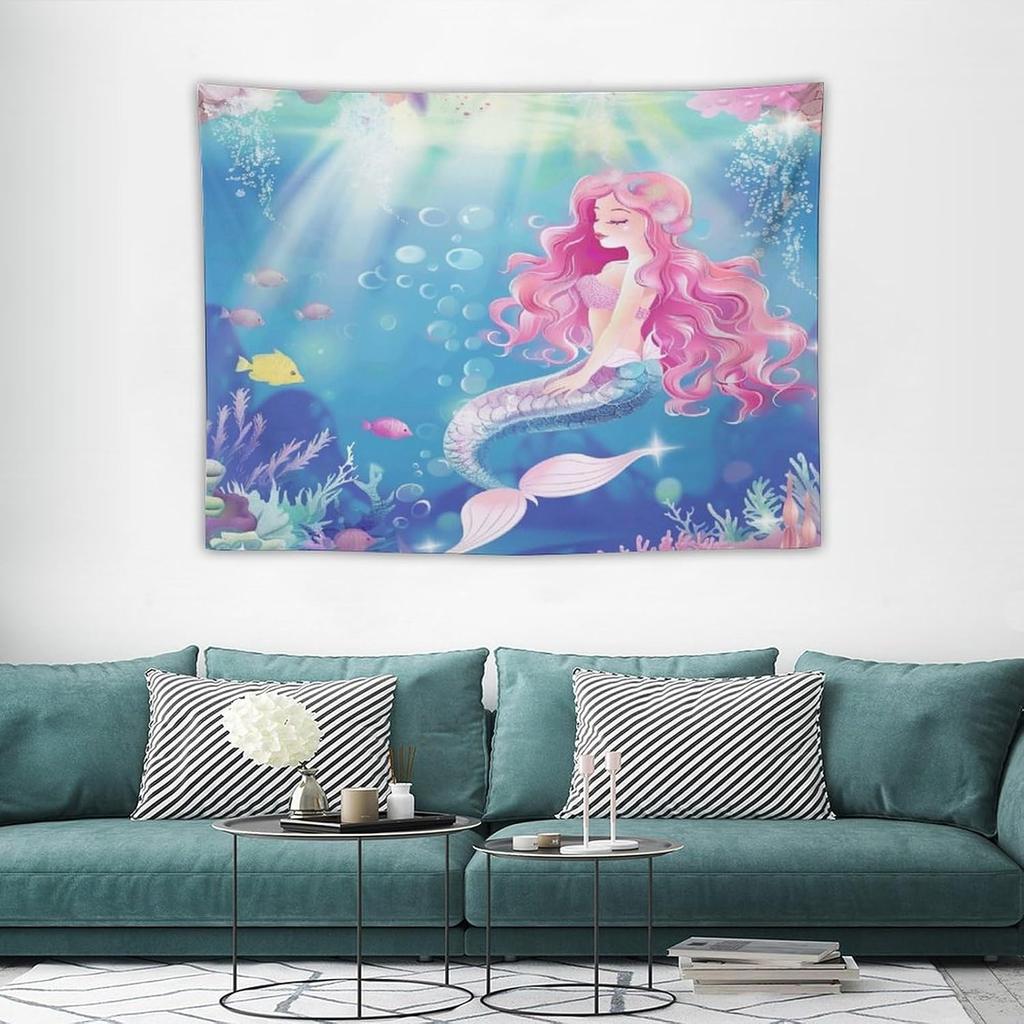 Japanese Tapestry Cherry Blossom Crane Sea Wave Fuji Mountain Red Sun Pattern Printed Wall Tapestry Painting Wall Hanging for