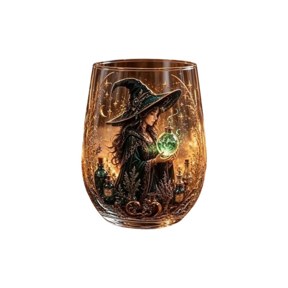 Gruseliger 2D-Druck Halloween Glasdrache Hexe Halloween Kunst Tasse Kürbis Dunkler Stil Kaffeetasse Halloween Party