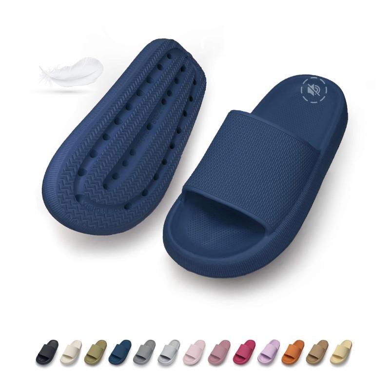 Fashion GOOHOJIO 2024 Men Fashion Summer Slides Thick Sole EVA Slippers Non Slip Ladies Male Shoes Comfort Suitable Outdoor and Indoor