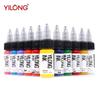 Allosaurus Professional Black Tattoo Ink Set - 15ML Colored Pigment Assortment