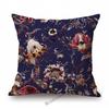 Pink Red Orange Beautiful Flower Pattern Wallpaper Art Design Sofa Decoration Pillow Case Cotton Linen Chair Cushion Cover