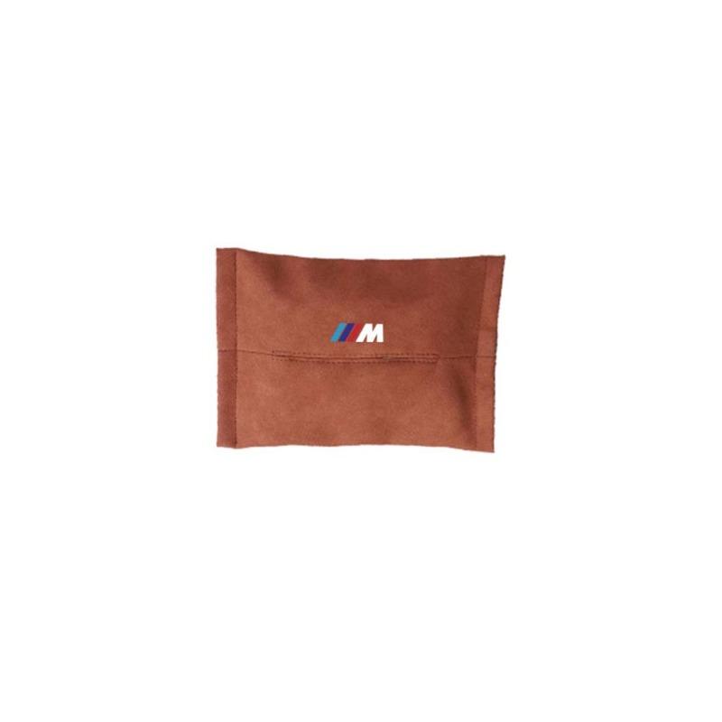 1pc Car Tissue Box Suede Sun Visor Seat Back Hanging Bag For BMW M E46 E90 E60 F30 E39 F10 E87 E36 F20 E92 Serie 1 BT21 G20 X1