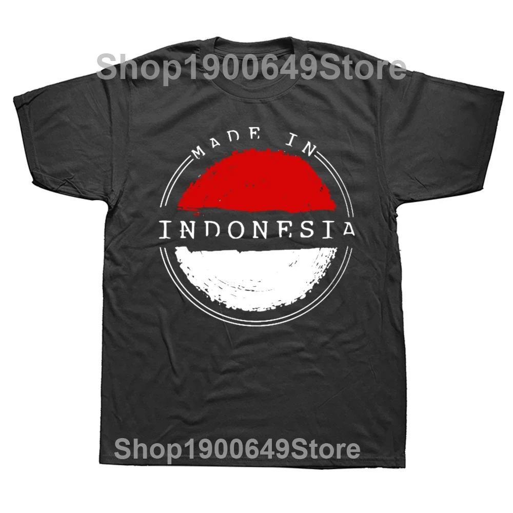 New Funny Indonesia Graphic Print Tops Unisex Casual Oversized Tshirt Hip Hop Fashion Short Sleeve Crewneck Indonesian T Shirts