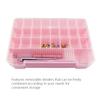 30 Compartments Large Capacity Storage Box for Nail Art Rhinestones, Jewelry, Beads, Small Parts Organizer