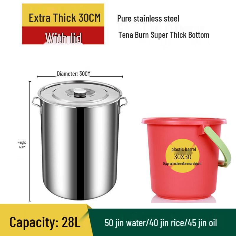 Deer Color Thickened Stainless Steel Braising Pot Set