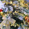 Plastic Leaf Garland String Lights Battery Powered Warm Light Artificial Vine Fairy Lights Green Leaf Golden Leaves