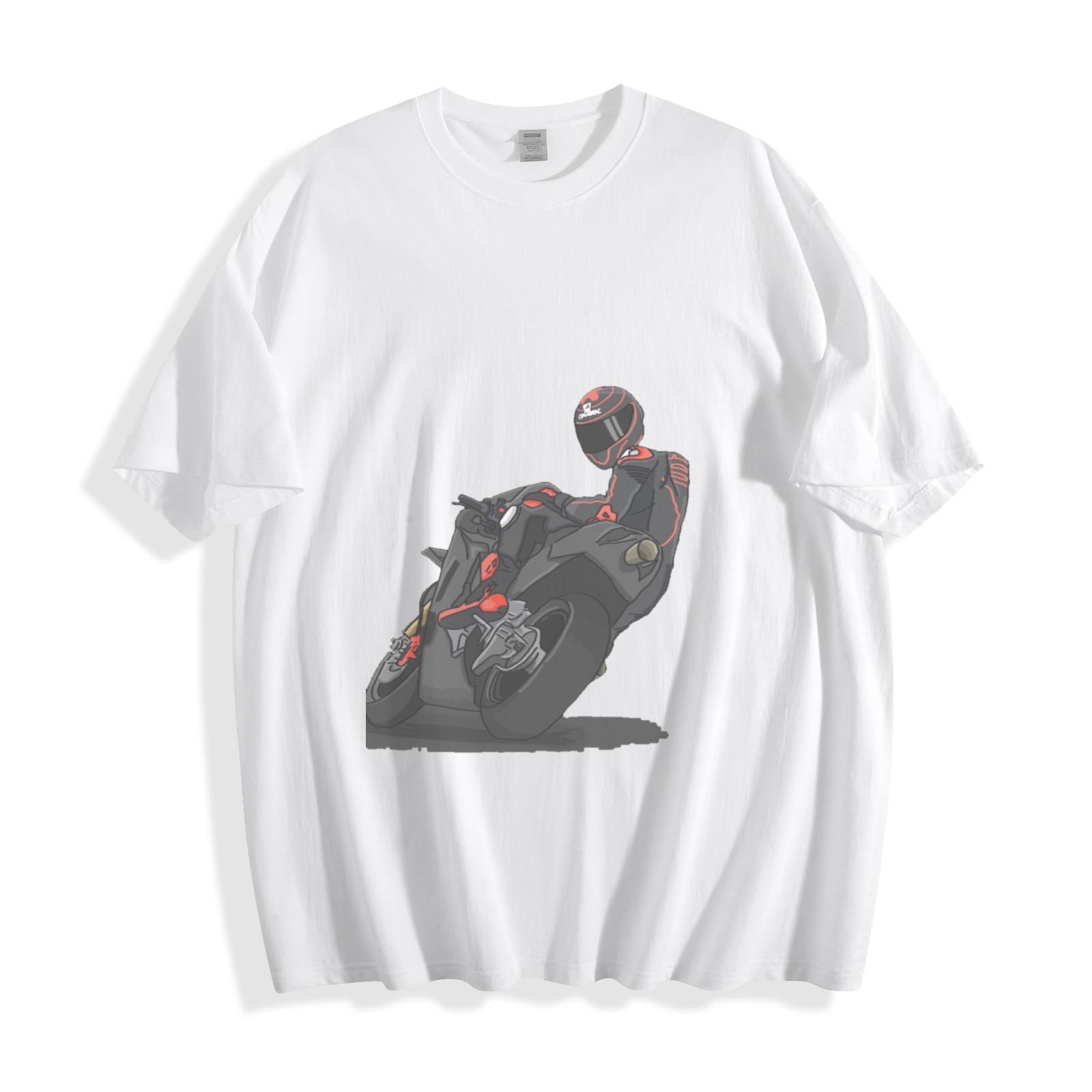 Black Rebel Racer T-Shirt Mens Womens Tees Top - Edgy Skull Biker Art Unisex Tee S