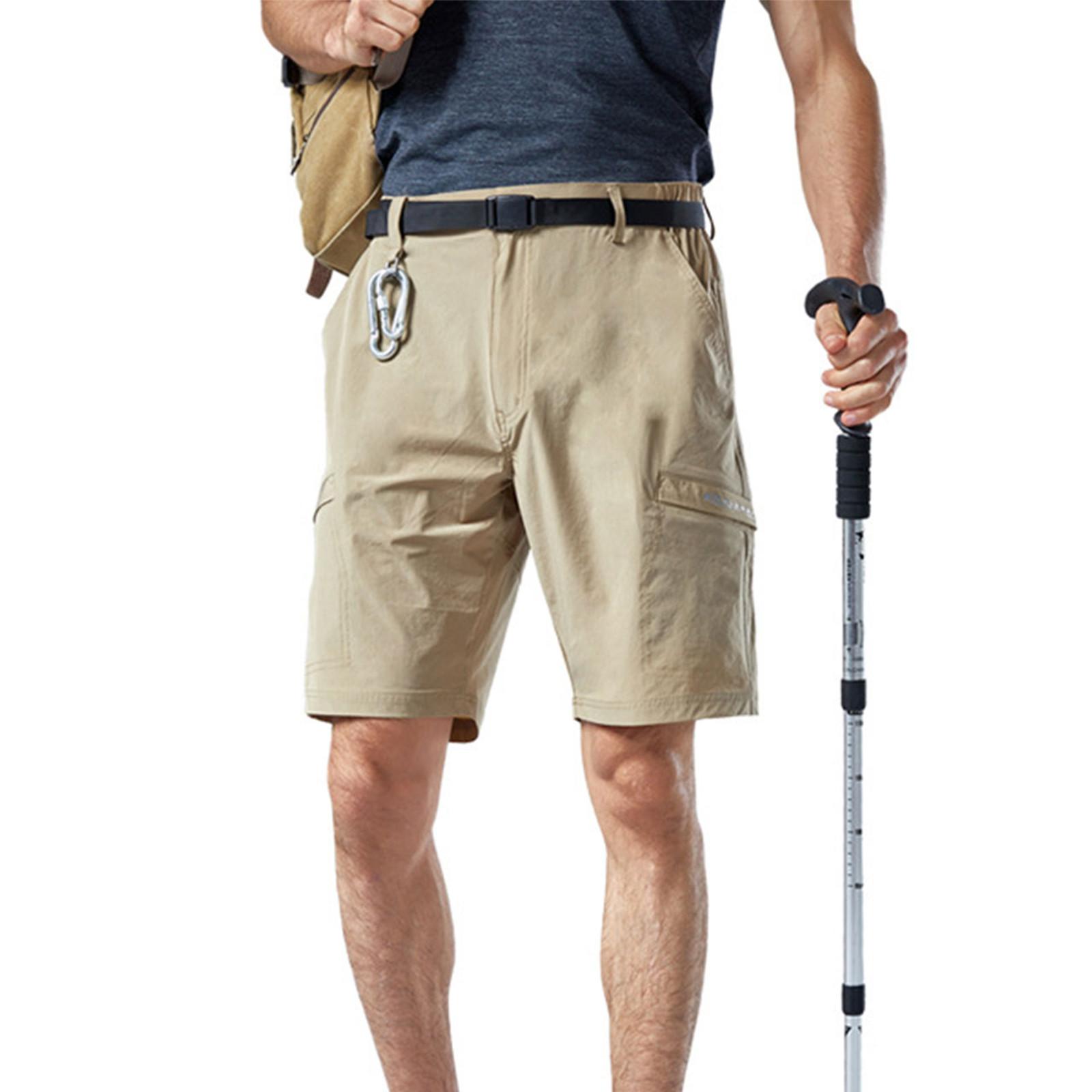 

Мужские брюки для отдыха на открытом воздухе, рабочие брюки, быстросохнущие брюки для походов с карманами XL хаки