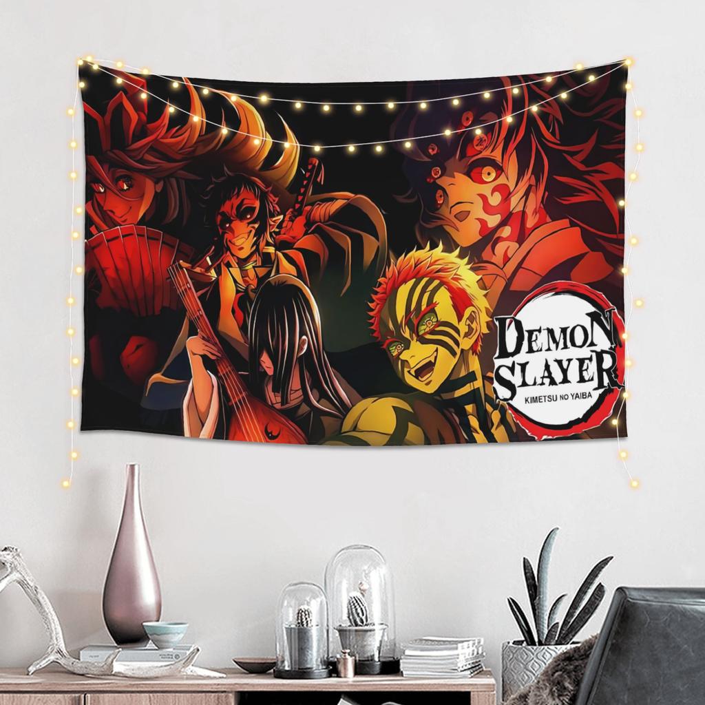 Demon Slayer Cutecore Tapestry Room Decoration Home Decoration Tapestry Decor Accessories Cute Room Decor