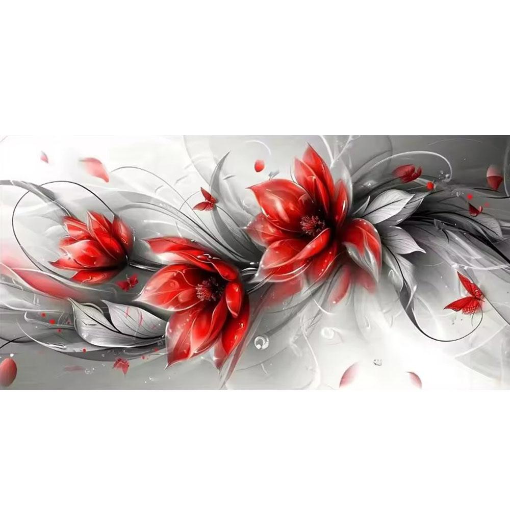 Large Size Mosaic DIY Full Diamond Painting Kits Art Abstract Flowers Embroidery Cross Stitch Rhinestones