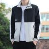 New Jacket Spring and Autumn Men's Popular Color Matching Trendy Jacket Casual Stand-up Collar Jacket
