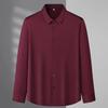Men's Plus Size Business Casual Stretch Long Sleeve Shirt