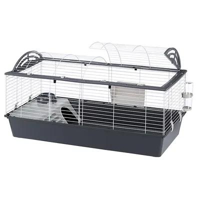 Ferplast Casa 120 Rabbit and Guinea Pig Cage, Grey Base, 119 x 58 x 61 cm