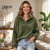 Oversized Hoodies for Women Autumn Winter Hoodie Women, Pullover Sweatshirt, Long Solid Color Fall Tops Sleeve Fleece Lined Hooded Casual Daily Wear