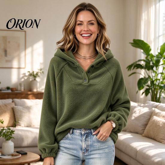 Oversized Hoodies for Women Autumn Winter Hoodie Women, Pullover Sweatshirt, Long Solid Color Fall Tops Sleeve Fleece Lined Hooded Casual Daily Wear