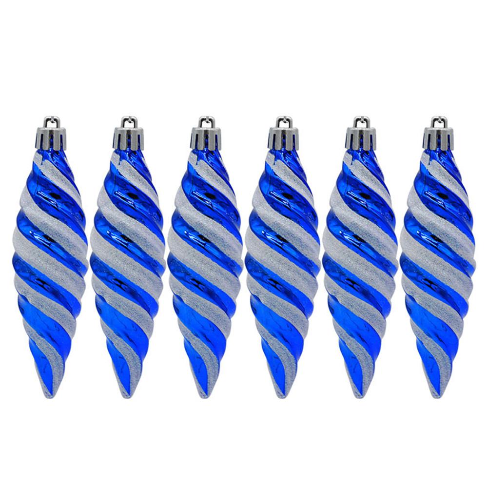 

2022 Садовый спиральный шар Рождественский шар Многоцветный пластиковый устойчивый к разрывам синий