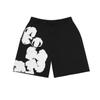 2025 Fashion Trend Foam Print Unisex Y2K Hip Hop Hoodie & Shorts/Pants Set