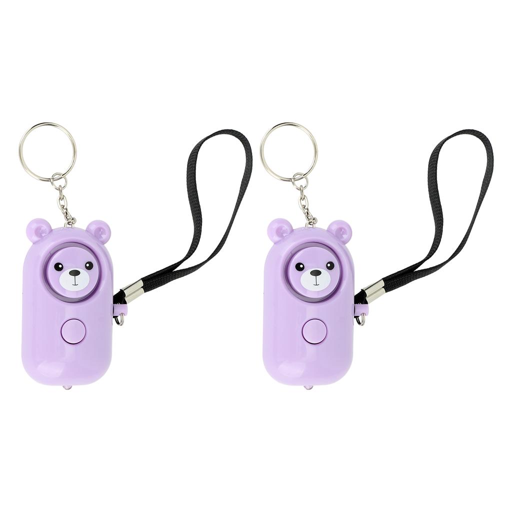 2 SZT. Alarm Bezpieczeństwa Styl Misia Alarmy Awaryjne Brelok Urządzenia Ochronne dla Kobiet Dziewcząt Dzieci