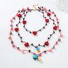Boho Beach Necklace With Seashell Heart Charms Handwoven Multilayer Statement Jewelry Women Men 2025