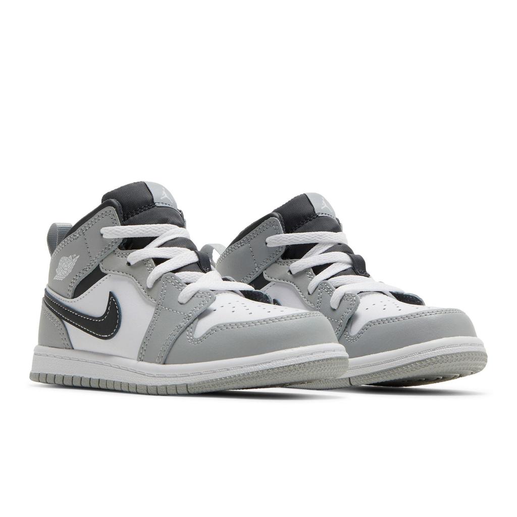 Air Jordan 1 Mid Toddler 'Light Smoke Grey' (Unisex) Light Smoke Grey / Anthracite / White Toddler Shoes 640735 078