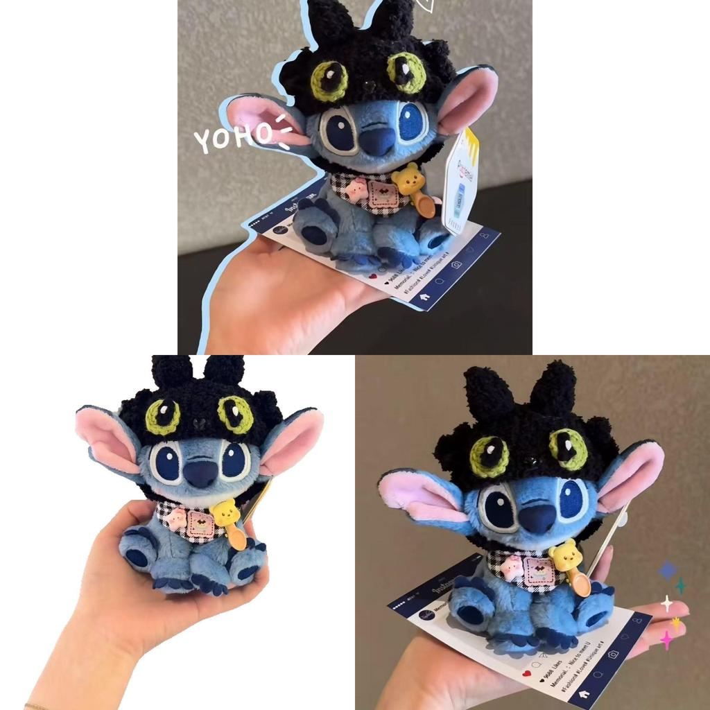 Stitch And Toothless Plush Toy With Knit Craft For Gift Giving