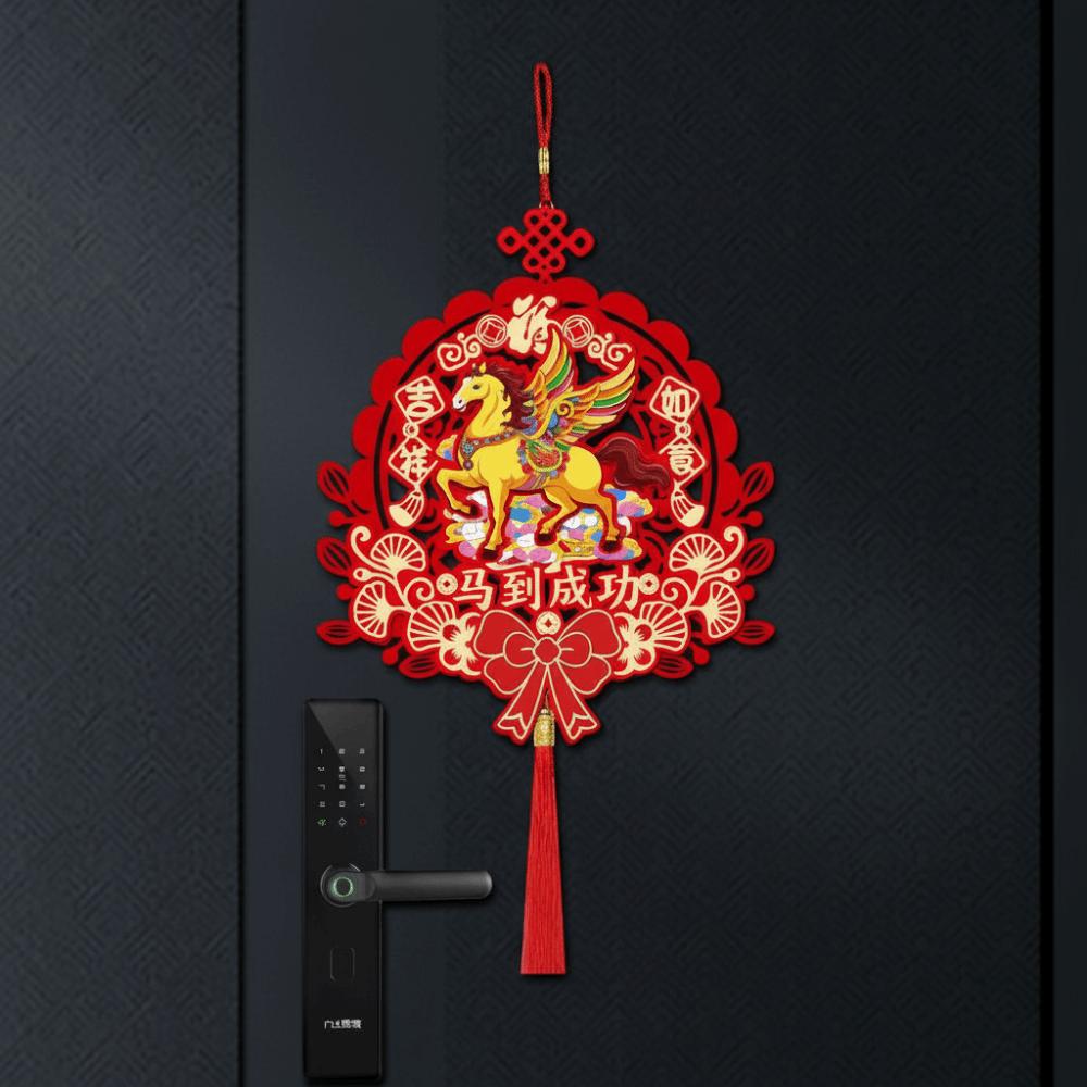 2026 Horse Year Couplet Traditional Chinese Style Spring Festival Decor Auspicious Blessing Lucky Lintel Sticker Home Decoration