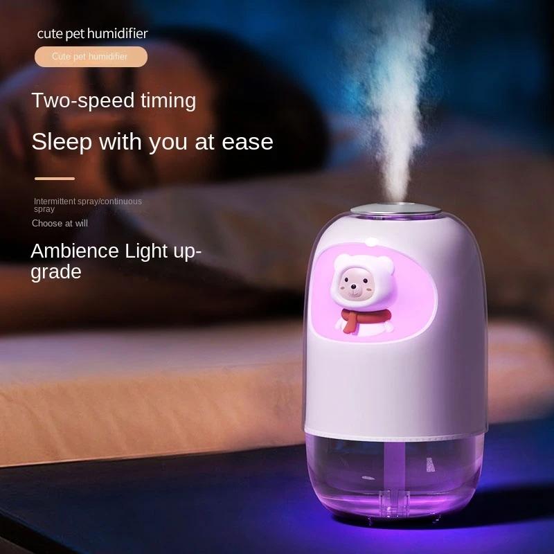 Umidificatore d'aria elettrico mini portatile da 150 ml USB ad ultrasuoni a nebbia fredda diffusore d'olio per aria lampada LED a colori romantici umidificatore d'aria