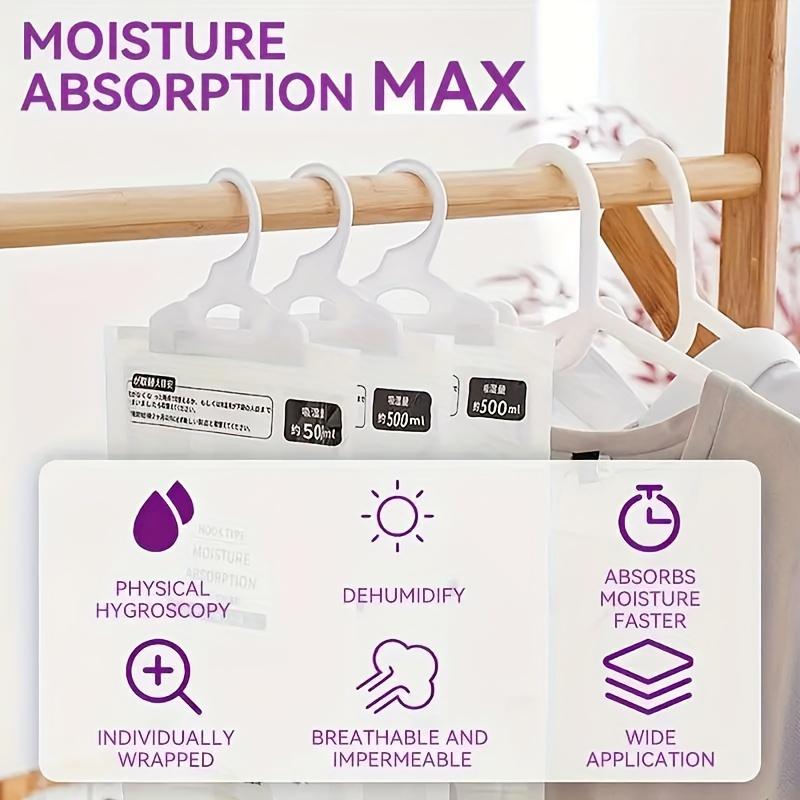 1/5pcs Large Dehumidification Bags Moisture Absorbing, Breathable, Mold Proof, Used for Wardrobe and Household Dehumidification