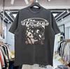 T-shirt Estiva Vintage The Strokes da Uomo Unisex Cotone Puro e Traspirante Maglietta da Uomo Girocollo Streetwear Manica Corta Oversize