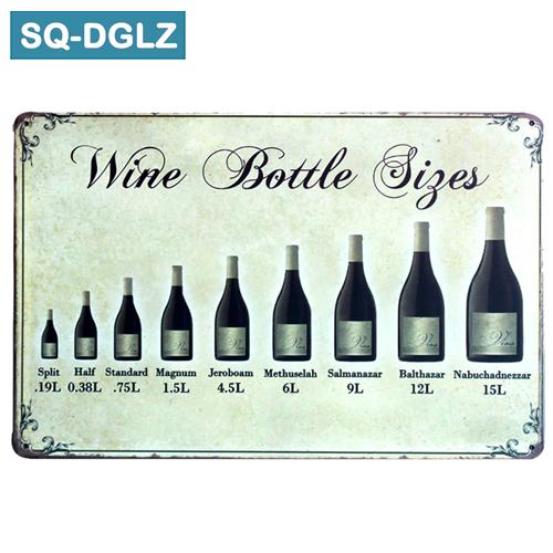 [SQ-DGLZ]Hetta VIN Metallskylt Vintage Metallplåtar Kafé Pub Klubb Hem Väggdekor Plåtskyltar Retro Plakett