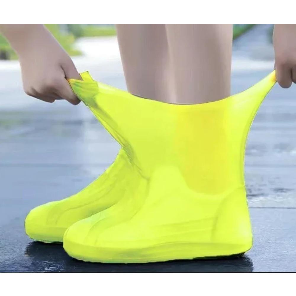 1 Paire Surchaussures Imperméables en Latex Unisexe Protections de Chaussures Réutilisables Antidérapantes Surchaussures Bottes de Pluie Accessoires Chaussures de Marche