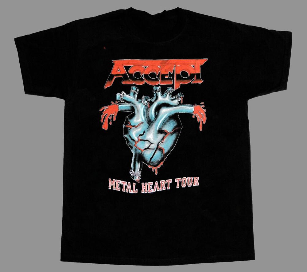 Collection Accept Band Cotton Gift For Fan Black S-2345XL Unisex Unisex T-Shirt L
